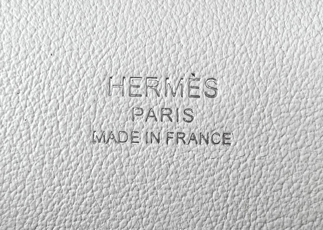 Hermes Jypsiere Mini Shoulder Bag In White Clemence Leather